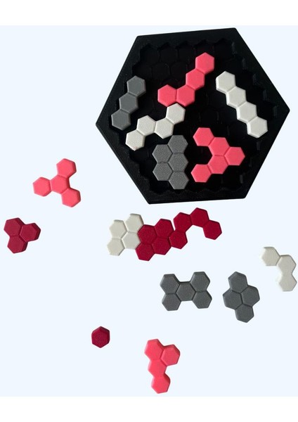 5x5 Hex Puzzle – Pastel Renkli Büyük Zeka Oyunu | Ekransız Eğlence ve Beyin Jimnastiği