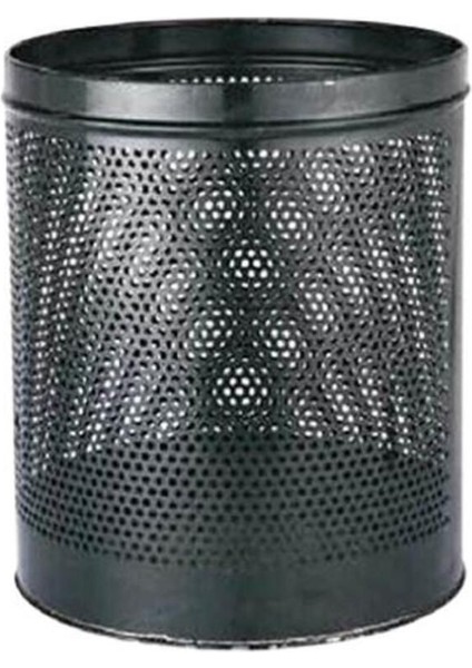 Şık Metal Masa Altı Delikli Çöp Kovası, Siyah Renk