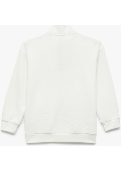 Dik Yaka Uzun Kollu Fermuarlı Sweatshirt fiyatları