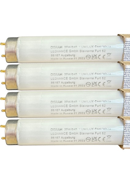 (4 Adet) Osram 30W 840 Günışığı (4000K) G13 DUYLU T8 Floresan