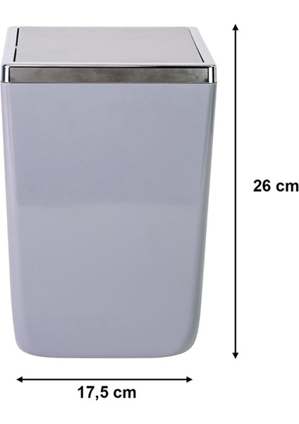 6 Lt Gri ve Beyaz Modern Çöp Kovası, Şık ve Kullanışlı Tasarım modelleri