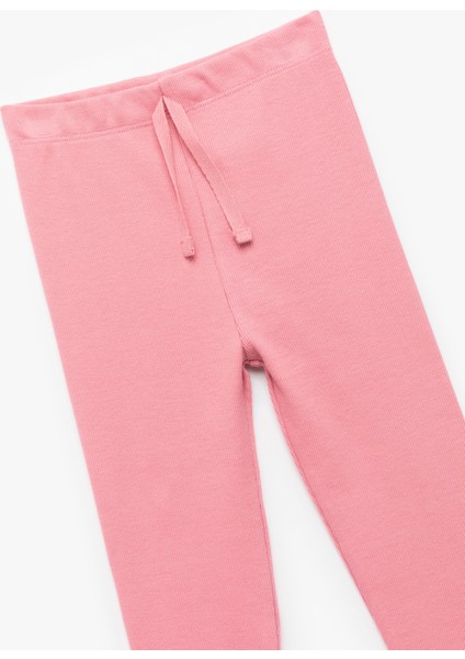 Pamuklu Kaşkorse Beli Lastikli Basic Uzun Tayt modelleri