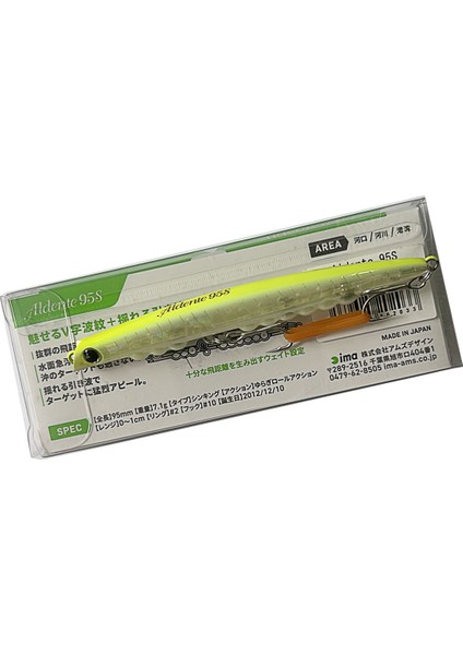 Aldente 95S 9.5cm 7.1gr Sinking Maket Balık