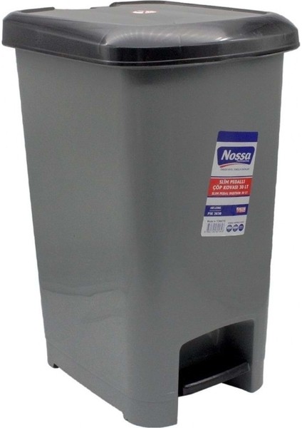 Bej Renkli Pedallı Plastik Çöp Kovası 20 Litre, Pratik ve Şık Tasarım