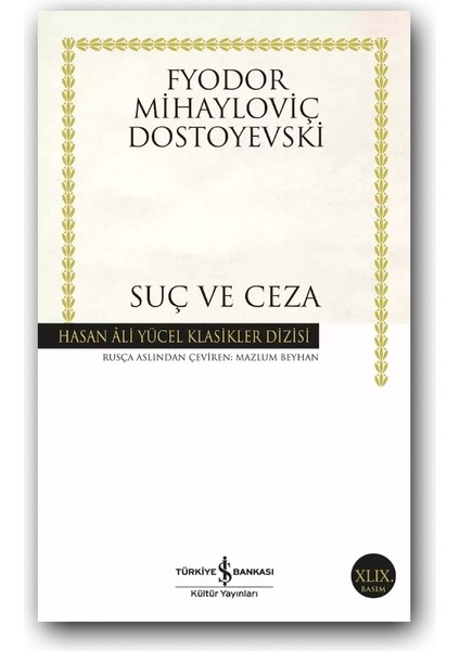 Suç ve Ceza (Karton Kapak) – Dostoyevski, 100 Temel Eser | Roman