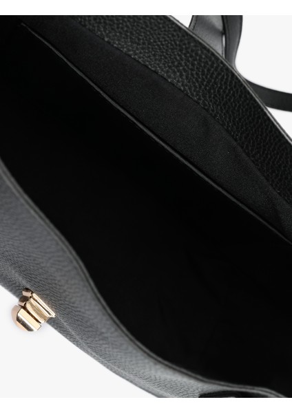 Metal Aksesuarlı Saplı Suni Deri Tote Çanta fırsatları