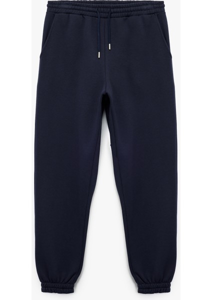 Şardonlu Cep Detaylı Rahat Kesim Beli Lastikli Jogger Spor Eşofman Altı