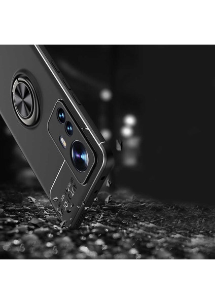 Xiaomi Mi 12 Kılıf Scks Ravel Silikon Kapak-Siyah-Rose Gold fiyatları