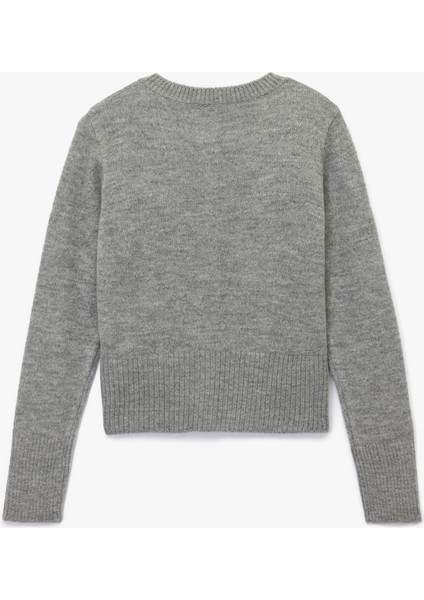 Düğmeli Uzun Kollu Bisiklet Yaka Triko Hırka fırsatları