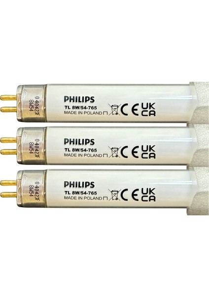 (3 Adet) Philips 8W 765 Beyaz Işık (6500K) G5 duylu T5 Floresan