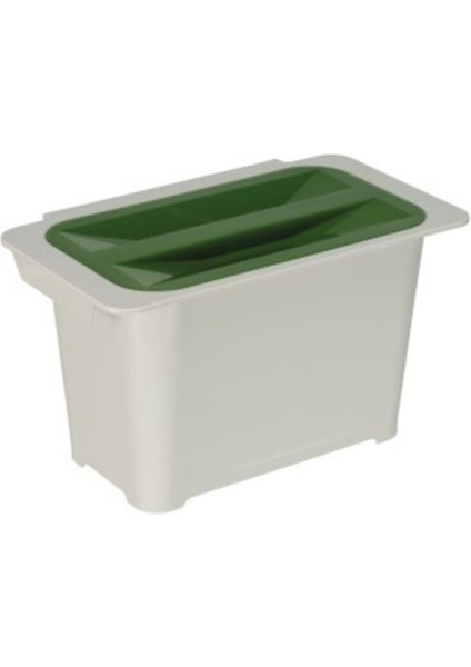 6 Litrelik Açık Gri Çok Amaçlı Plastik Çöp Kovası, Şık ve Dayanıklı Tasarım