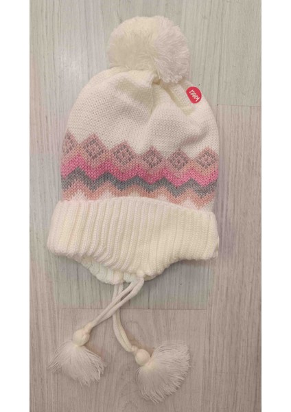 Kız Çocuk Içi Polarlı Bağcıklı Şapka