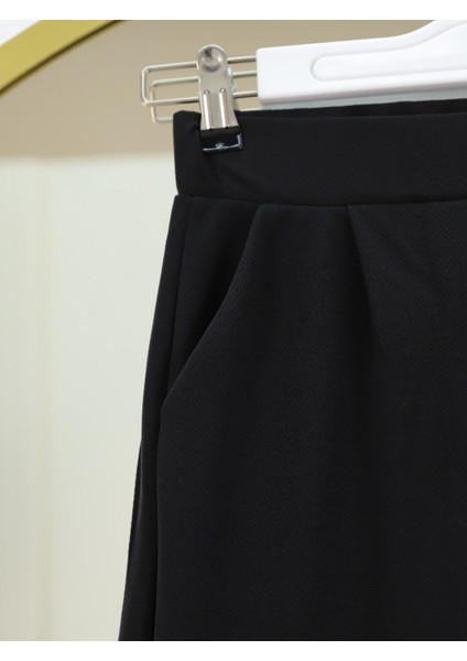 Cırtlı Fermuarlı Palazzo Pantolon modelleri