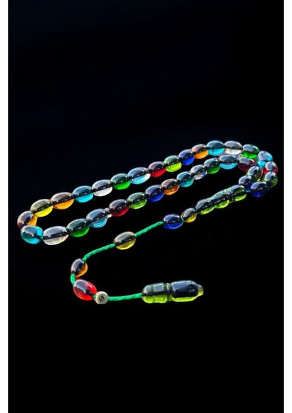 Sertifikalı Sistemli Usta Işçilikli Rengarenk Bonibon Ateş Kehribar Tesbih Ahşap Hediye Kutulu fiyatları