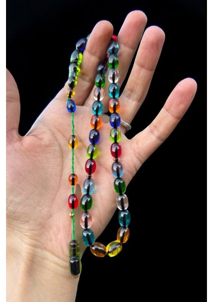 Sertifikalı Sistemli Usta Işçilikli Rengarenk Bonibon Ateş Kehribar Tesbih Ahşap Hediye Kutulu fırsatları