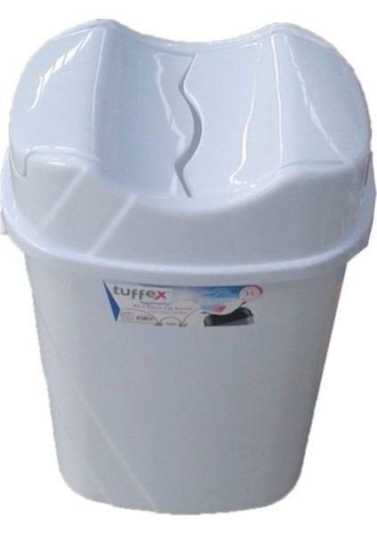 Beyaz 35 Litre Yutan Çöp Kovası, Pratik ve Şık Temizlik Çözümü