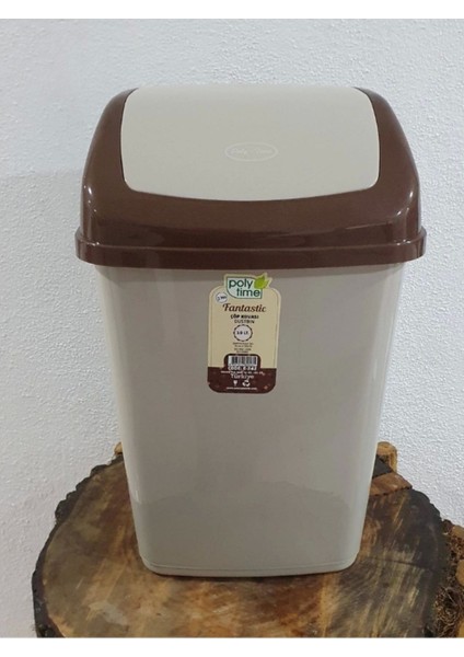 Şık Kahverengi 10 Litre Çöp Kovası, Pratik ve Dayanıklı Tasarım