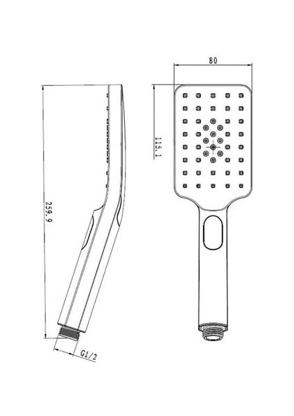 Bocchi Air2 Touch2 Eco 115S 3 Sprey Fonksiyonlu El Duşu Krom 5500-0020 fiyatları