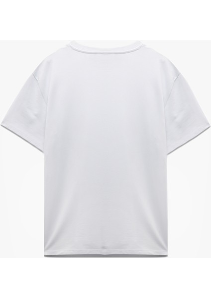 Kısa Kollu Bisiklet Yaka Regular Fit Pamuklu Tişört fırsatları