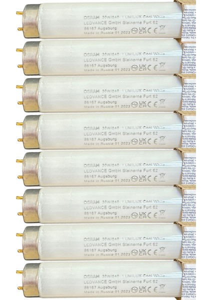 (8 Adet) Osram 30W 840 Günışığı (4000K) G13 DUYLU T8 Floresan