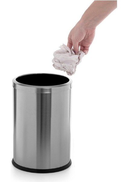 Pratik Krom Çemberli 5l Paslanmaz Çöp Kovası, Ev, Ofis, Banyo, Mutfak, Balkon Kullanımına Uygun fiyatları