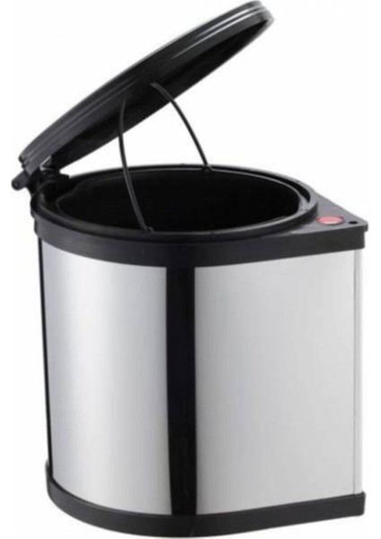 Iç Mekân Siyah 11 Litrelik Şık Çöp Kutusu