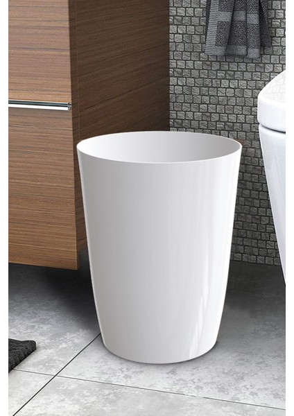 Kapaksız 6 Lt Çok Amaçlı Kova, Banyo, Mutfak, Ofis, Beyaz fırsatları