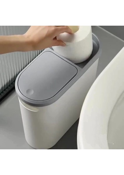 10 Litre Dar Kapaklı Çöp Kovası, Banyo ve Mutfak Için Şık ve Pratik Tasarım fiyatları