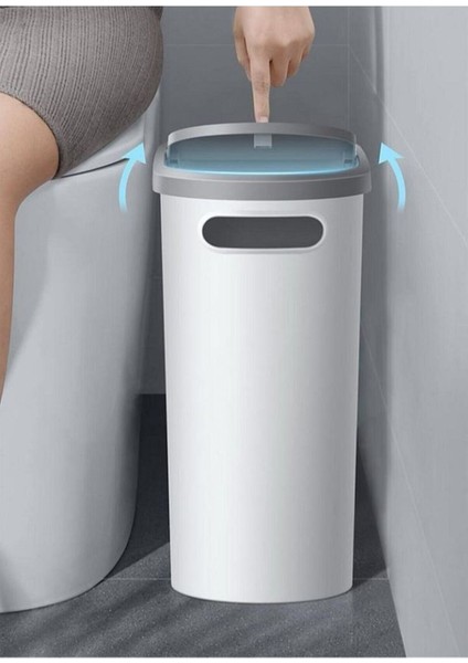 10 Litre Dar Kapaklı Çöp Kovası, Banyo ve Mutfak Için Şık ve Pratik Tasarım indirimleri