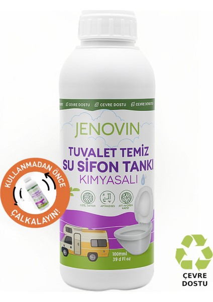 Karavan Tekne Yat Temiz Su Tankı Ve Kasetli Tuvalet Kimyasalı 1 L | Koku Ve Kireç Giderici
