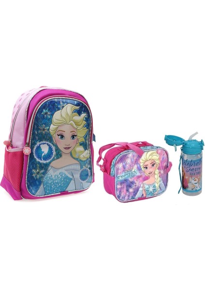 Lisanslı Ilkokul Çantası + Beslenme Çantası + Suluk Okul Seti