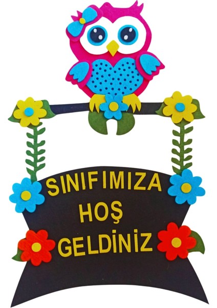 Keçe Sınıf Kapı Süsü 1. Sınıfımıza Hoşgeldiniz 1, 2 ve 3. Sinif