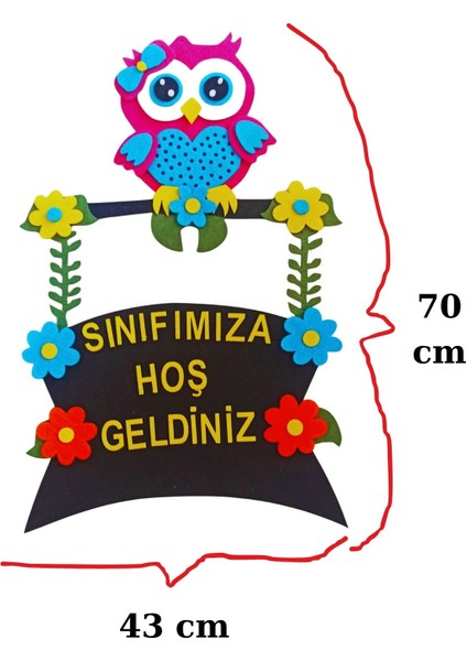 Keçe Sınıf Kapı Süsü 1. Sınıfımıza Hoşgeldiniz 1, 2 ve 3. Sinif modelleri