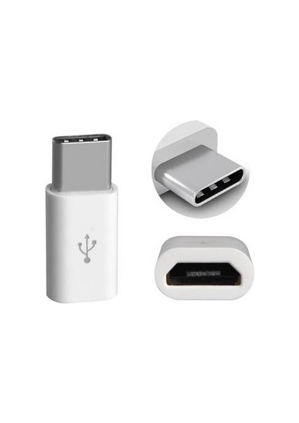 9649 Type C USB 3.1 To Micro USB Dişi Type C Erkek Çevirici Dönüştürücü Adaptör