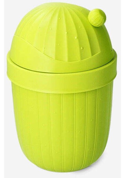 Yeşil Kaktüs Şeklinde Şık Çöp Kutusu, Ev ve Ofis Için Kullanışlı Tasarım