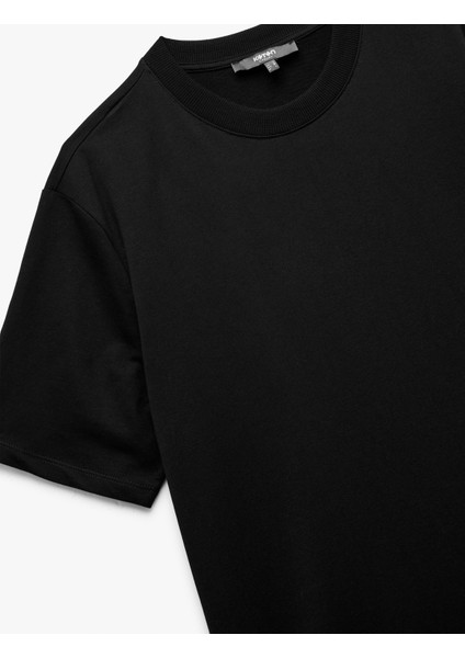 Kısa Kollu Bisiklet Yaka Regular Fit Pamuklu Tişört indirimleri