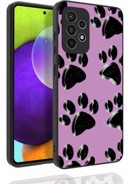 Galaxy A52 Kılıf Desenli Kamera Korumalı Parlak Scks Nora Kapak-No3