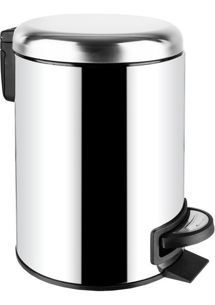 Şık 5 Lt Paslanmaz Çöp Kovası, Dayanıklı ve Modern Tasarım.