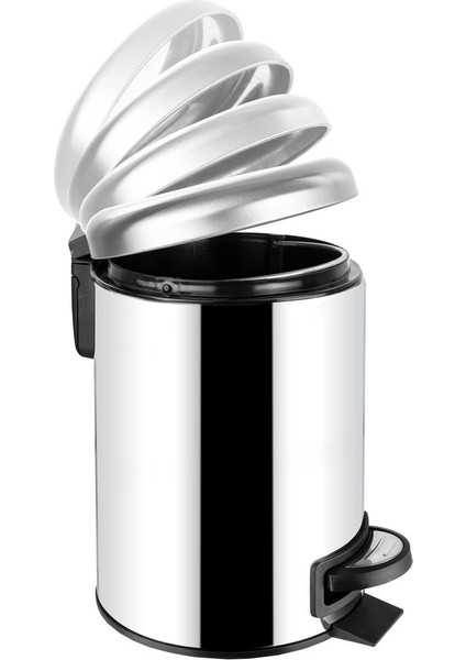 Şık 5 Lt Paslanmaz Çöp Kovası, Dayanıklı ve Modern Tasarım. fiyatları