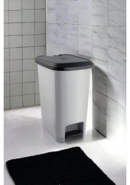 Şık 10 Litre Slim Pedallı Çöp Kovası, Gri, Metalik, Dayanıklı ve Pratik Kullanım fiyatları