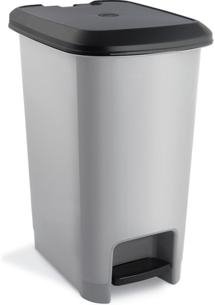 Şık 10 Litre Slim Pedallı Çöp Kovası, Gri, Metalik, Dayanıklı ve Pratik Kullanım fırsatları