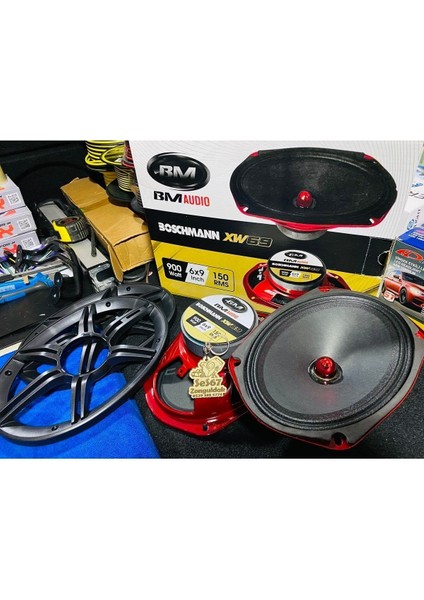 Bm Audio XW69 Oval Midrange 900WAAT 2 Adet Kapaklı