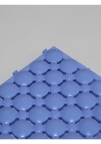 10 Adet 33X33 cm Açık Mavi Ortopedik Plastik Yer Karosu ve Islak Zemin Izgarası