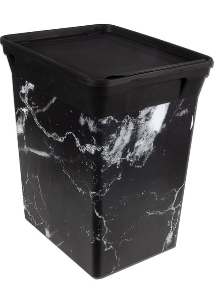 Şık Siyah 10 Lt. Çöp Kovası, Pratik ve Dayanıklı Tasarım