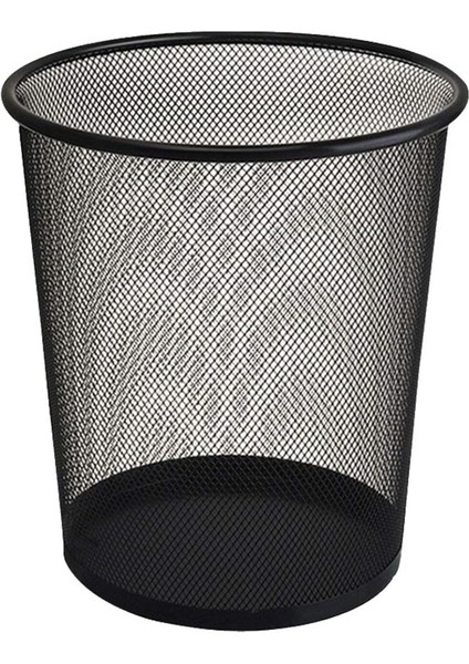 Metal Çöp Kovası, Siyah, Dayanıklı ve Şık Tasarım