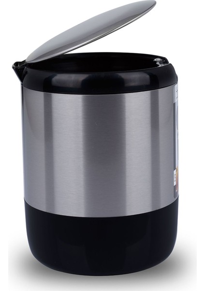 Şık 3l Siyah ve Beyaz Tezgah Üstü Çöp Kovası, Mutfak ve Ofis Kullanımı fiyatları