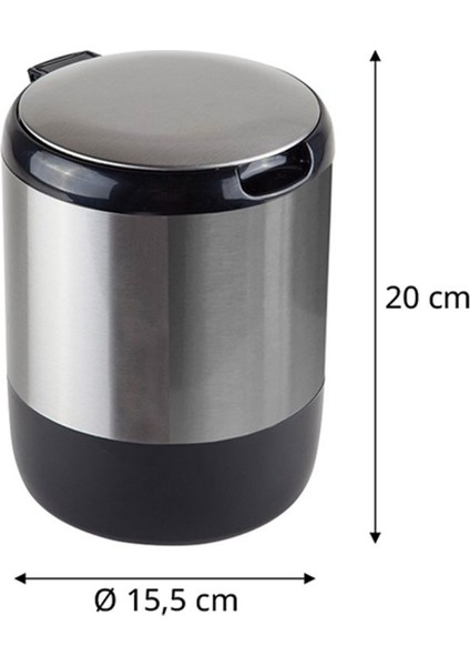 Şık 3l Siyah ve Beyaz Tezgah Üstü Çöp Kovası, Mutfak ve Ofis Kullanımı modelleri