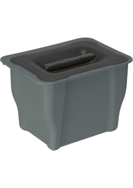 Gri Çok Amaçlı Plastik Çöp Kovası 5 Litre, Dayanıklı ve Şık Tasarım fiyatları