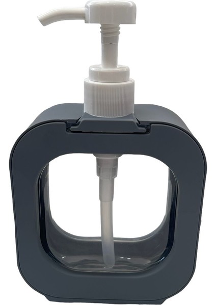 400 ml Dikdörtgen Tezgah Üstü Banyo Mutfak Sıvı Sabunluk Gri fiyatları