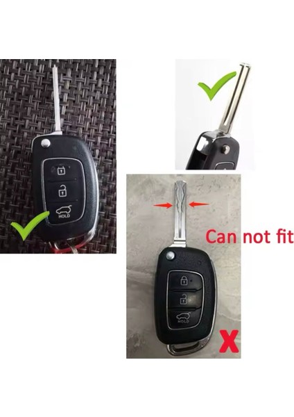 Hyundai Bayon I20 I10 I30 IX35 Elantra Accent Tuscon Sustalı Anahtar Kılıfı Beyaz-Gold modelleri